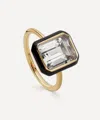 Astley Clarke 18ct Gold-plated Vermeil Silver Flare White Topaz Cocktail Ring