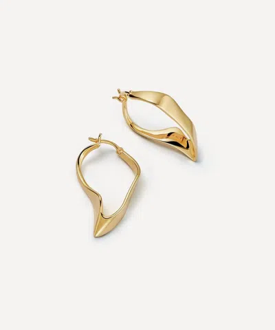 Astley Clarke 18ct Gold-plated Vermeil Silver Floe Hoop Earrings