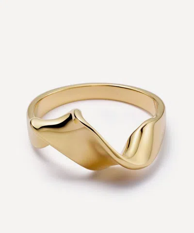 Astley Clarke 18ct Gold-plated Vermeil Silver Floe Ring