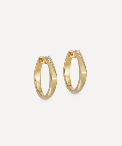 Astley Clarke 18ct Gold-plated Vermeil Silver Large Deco Shard Hoop Earrings