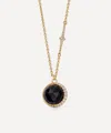 Astley Clarke 18ct Gold-plated Vermeil Silver Large Luna Black Onyx Pendant Necklace