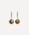 Astley Clarke 18ct Gold-plated Vermeil Silver Large Luna Labradorite Drop Earrings