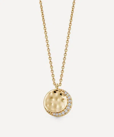 Astley Clarke 18ct Gold-plated Vermeil Silver Luna Crescent Pendant Necklace
