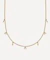 ASTLEY CLARKE ASTLEY CLARKE 18CT GOLD-PLATED VERMEIL SILVER LUNA CRESCENT STATION NECKLACE