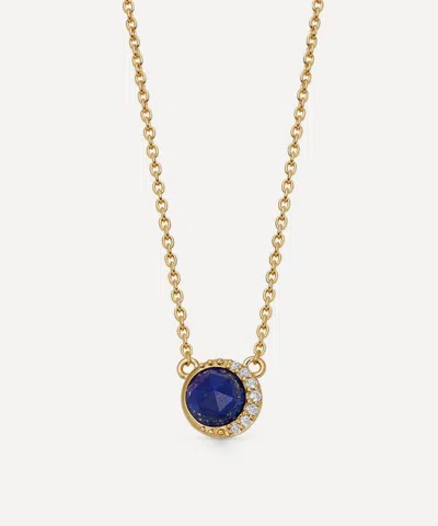 Astley Clarke 18ct Gold-plated Vermeil Silver Luna Lapis Pendant Necklace