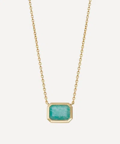 Astley Clarke 18ct Gold-plated Vermeil Silver Ottima Amazonite Pendant Necklace