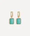 ASTLEY CLARKE ASTLEY CLARKE 18CT GOLD-PLATED VERMEIL SILVER OTTIMA AMAZONITE SLICE DROP EARRINGS