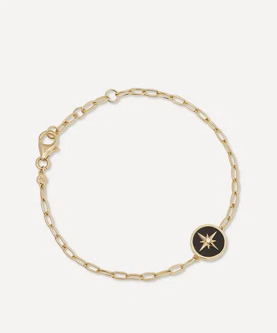 Astley Clarke 18ct Gold Plated Vermeil Silver Polaris Black Onyx Locket Bracelet