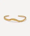 Astley Clarke 18ct Gold-plated Vermeil Silver Raye Cuff Bracelet In Gold