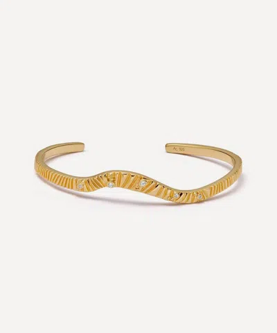 Astley Clarke 18ct Gold-plated Vermeil Silver Raye Cuff Bracelet
