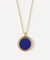 Astley Clarke 18ct Gold-plated Vermeil Silver Stilla Lapis Locket Necklace In Gold