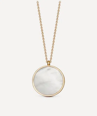 Astley Clarke 18ct Gold-plated Vermeil Silver Stilla Mother Of Pearl Locket Necklace