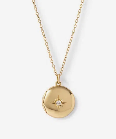 Astley Clarke 18ct Gold-plated Biography Midi Locket Necklace