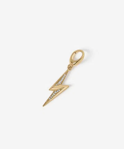 Astley Clarke 18ct Gold-plated Lightning Bolt Charm
