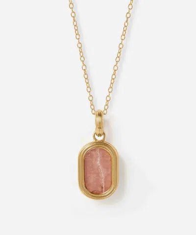 Astley Clarke 18ct Gold-plated Oval Locket Necklace X Laura Jackson