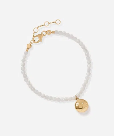 Astley Clarke 18ct Gold-plated Tiny Star Mother Of Pearl Locket Bracelet