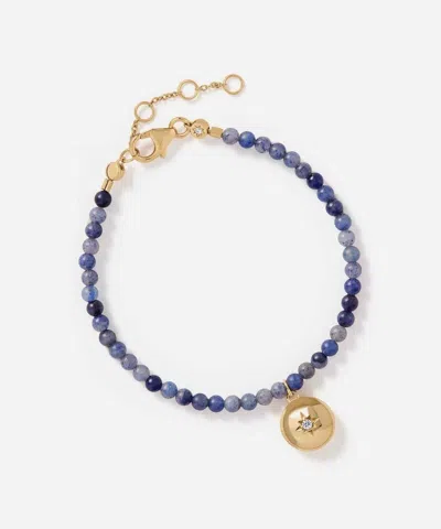 Astley Clarke 18ct Gold-plated Vermeil Silver Mini Biography Blue Aventurine Locket Bracelet