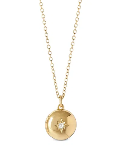 Astley Clarke Biography Locket Necklace In Gold
