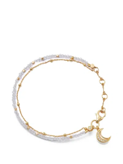 Astley Clarke Biography Moonstone Moon Bracelet In Gold