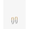 Astley Clarke Womens Sterling Silver Celestial 18ct Yellow Gold Vermeil And Sterling Silver Hoop Ear In Sterling Silver