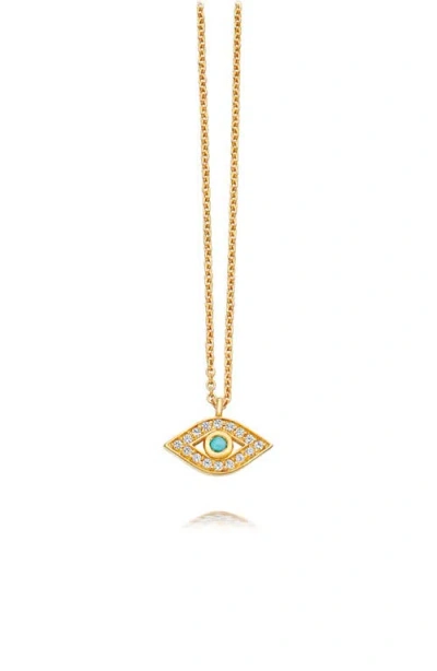 Astley Clarke Evil Eye Biography Pendant Necklace In Gold