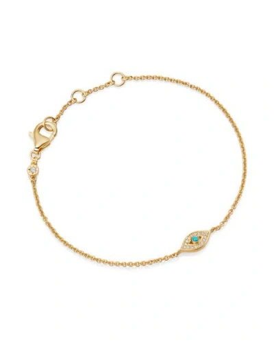 Astley Clarke Gold Biography Evil Eye Chain Bracelet