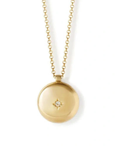 Astley Clarke Gold Biography Medium Locket Necklace