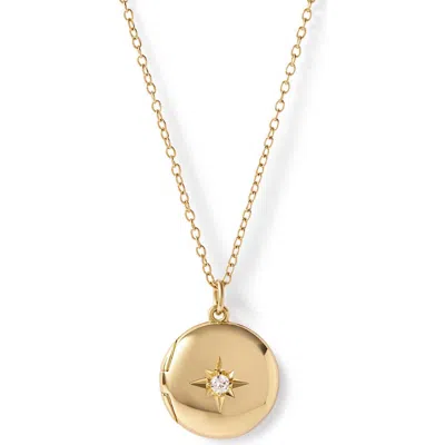 Astley Clarke Gold Biography Midi Locket Necklace In Purple