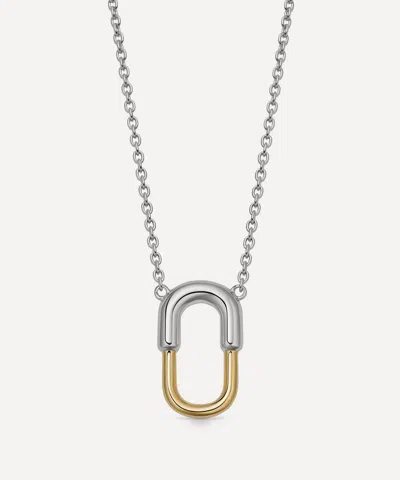 Astley Clarke Mixed Metal Aurora U-hoop Pendant Necklace