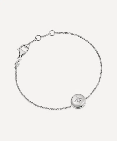 Astley Clarke Silver Biography Locket Charm Bracelet