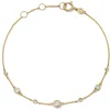 Astley Clarke Solid Gold Atomic Lab Grown Diamond Station Bracelet In Gold