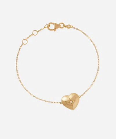 Astley Clarke Sterling Silver Biography Heart Locket Bracelet In Multi