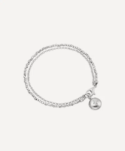 Astley Clarke Sterling Silver Biography Locket Bracelet In Gold