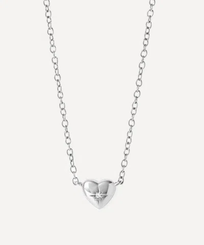 Astley Clarke Sterling Silver Biography Mini Heart Pendant Necklace