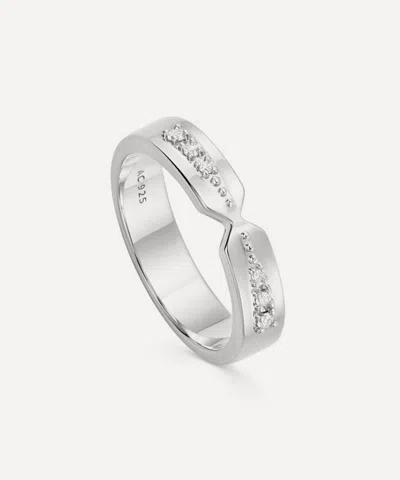 Astley Clarke Sterling Silver Luna Band Ring