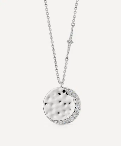 Astley Clarke Sterling Silver Luna Crescent Pendant Necklace