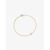 Astley Clarke Womens Yellow Gold Intestellar 14ct Yellow-gold And 0.165ct Brilliant-cut Diamond Brac In Yellow Gold