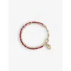 Astley Clarke Womens Yellow Gold Vermeil Biography Hamsa Hand-charm Red-carnelian 18ct Gold-vermeil  In Yellow Gold Vermeil