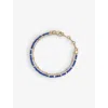 Astley Clarke Womens Yellow Gold Vermeil Biography Lapis 18ct Gold-vermeil Bracelet In Yellow Gold Vermeil