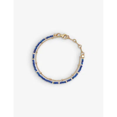 Astley Clarke Womens Yellow Gold Vermeil Biography Lapis 18ct Gold-vermeil Bracelet