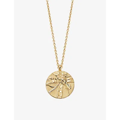 Astley Clarke Womens Yellow Gold Vermeil Terra Loved 18ct Yellow Gold-plated Vermeil Locket Necklace