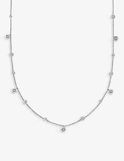 Astley Clarke Womens 925 Sterling Silver Polaris North Star Station Sterling Silver And White Sapphi