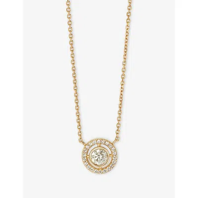 Astley Clarke Womens April Birthstone 14ct Yellow Gold And 0.08ct Lab-grown Diamond Pendant Necklac