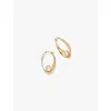 Astley Clarke Womens Yellow Gold Vermeil Floe 18ct Yellow Gold-plated Vermeil Sterling-silver And Freshwater-pearl In Yellow Gold Vermeil