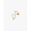 Astley Clarke Womens Yellow Gold Vermeil Floe 18ct Yellow Gold-plated Vermeil Sterling-silver Hoop Earrings In Yellow Gold Vermeil