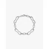ASTLEY CLARKE WOMENS FLOE LINK INTERLOCK-DESIGN STERLING SILVER BRACELET