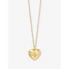 Astley Clarke Womens Biography Heart 18ct Yellow Gold Vermeil Locket Necklac In Gold