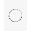 Astley Clarke Womens Biography Rainbow 18ct Yellow Gold Vermeil And Gemstone Bracelet