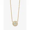 Astley Clarke Womens Birthstone 14ct Yellow Gold, Aquamarine And 0.08ct Lab-grown Diamond Pendant Necklac In Gold