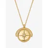 Astley Clarke Womens Celstial Spinner 18ct Yellow Gold Vermeil Locket Necklac In Gold
